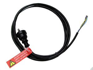 CABLE ELEC W/-3 PIN PLUG V90HT BLACK #S CABLE ELEC W/-3 PIN PLUG V90HT BLACK #S