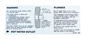 LABEL OUTLET SQUARE GAS #P LABEL OUTLET SQUARE GAS #P