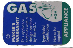 LABEL APPROVAL AGA 64-97040-00 #P LABEL APPROVAL AGA 64-97040-00 #P