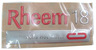 NAMEBADGE RHEEM 18 CFGWH #OP