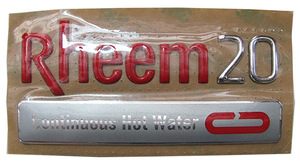 NAMEBADGE RHEEM 20 CFGWH #P NAMEBADGE RHEEM 20 CFGWH #P