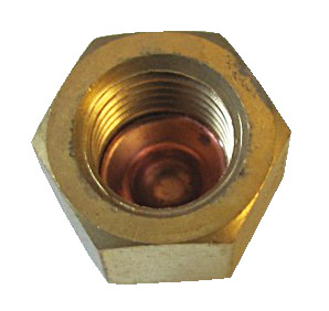 VALVE ACCESS CAP NUT W-COPPER BONNET #P VALVE ACCESS CAP NUT W-COPPER BONNET #P