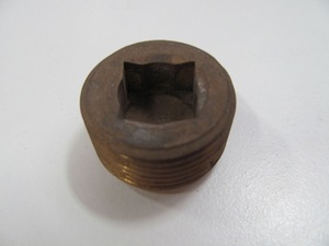 Plug Brass 20M 12 SQ*Recess Plug Brass 20M 12 SQ*Recess