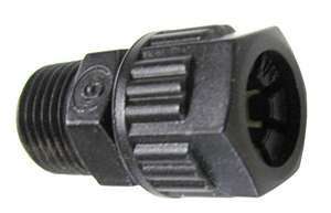 MALE CONN 1/4"x1/4" UV STABILISED ACETAL MALE CONN 1/4"x1/4" UV STABILISED ACETAL