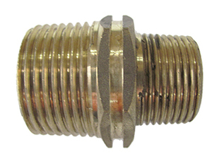 NIPPLE 1X3/4 BRASS HEX NIPPLE 1X3/4 BRASS HEX